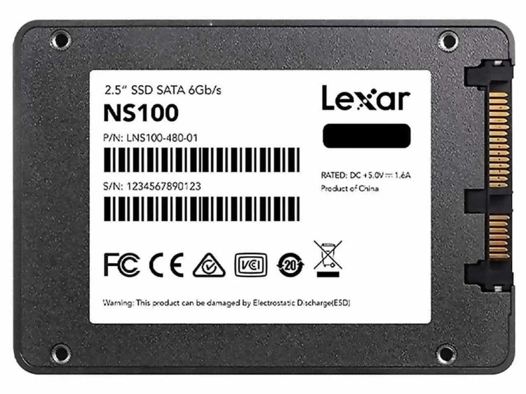 اس اس دی اینترنال لکسار مدل Lexar NS100 ظرفیت 128 گیگابایت