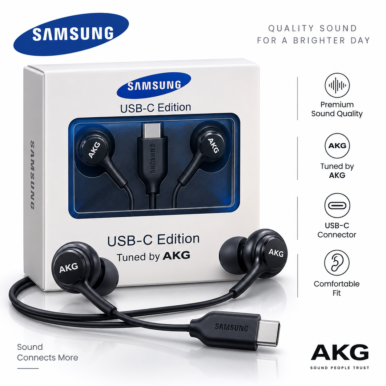 هندزفری سیمی Samsung USB-C Edition | Tuned by AKG