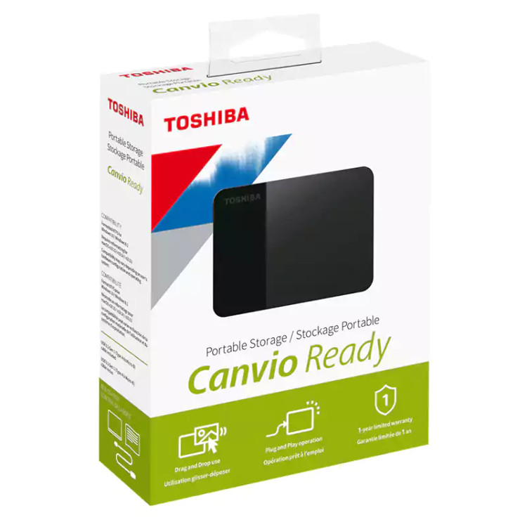 حافظه اچ دی دی اکسترنال توشیبا مدل Canvio Ready ظرفیت 2 ترابایت