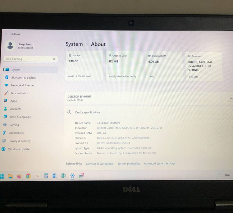 لپ تاپ Dell E5540