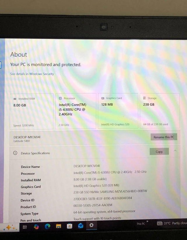 لپ تاپ Dell 5480 Touch