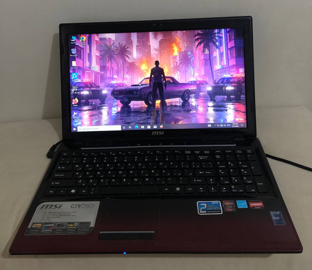 لپ تاپ MSI CR 650