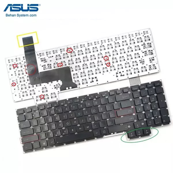 کیبورد لپ تاپ ASUS ROG G750 / G750J