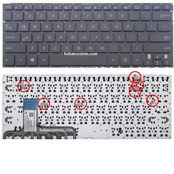 کیبورد لپ تاپ ASUS ZenBook UX305 / UX305C / UX305F / UX305L / UX305U