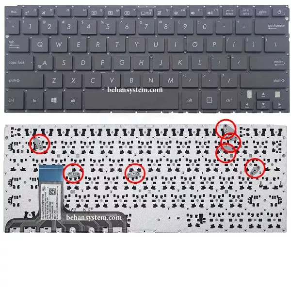 کیبورد لپ تاپ ASUS ZenBook UX305 / UX305C / UX305F / UX305L / UX305U