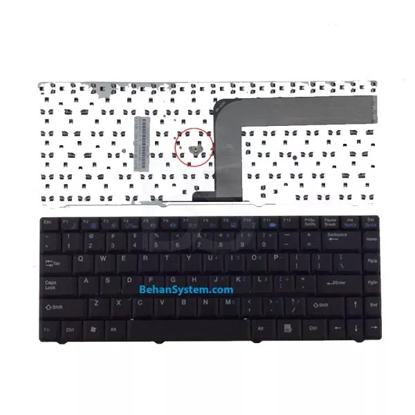 کیبورد لپ تاپ Hasee Q1400 / F1000 / F1600