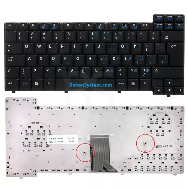 کیبورد لپ تاپ HP Compaq NX7400