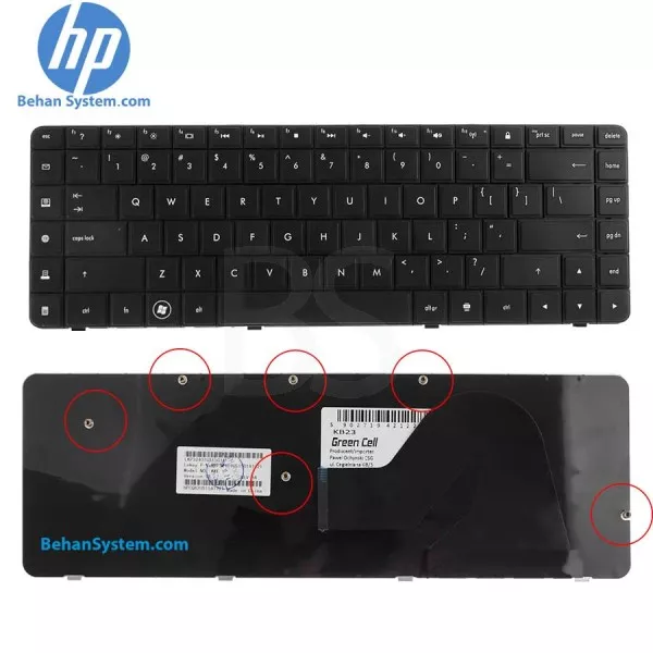 کیبورد لپ تاپ HP Compaq Presario CQ62
