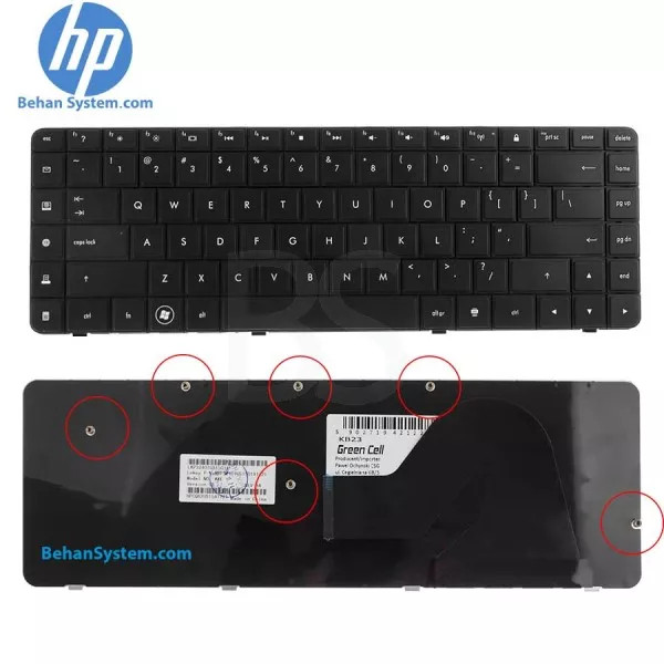 کیبورد لپ تاپ HP Compaq Presario CQ62