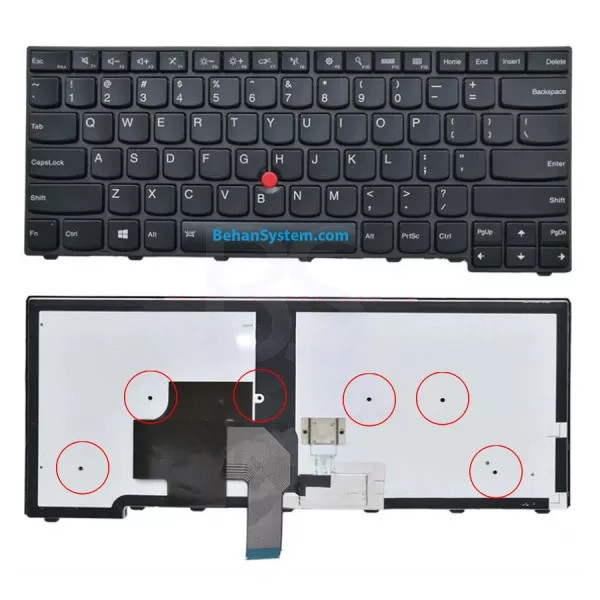 کیبورد لپ تاپ Lenovo Thinkpad E440