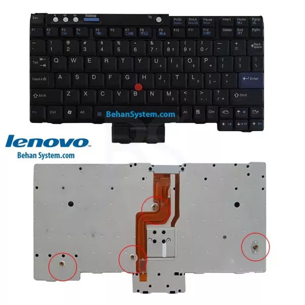 کیبورد لپ تاپ LENOVO ThinkPad X61 / X61S / X61T