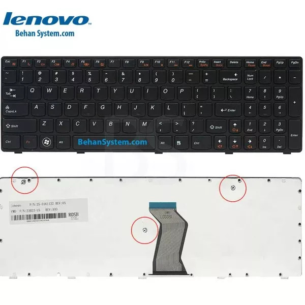 کیبورد لپ تاپ LENOVO IdeaPad Z580