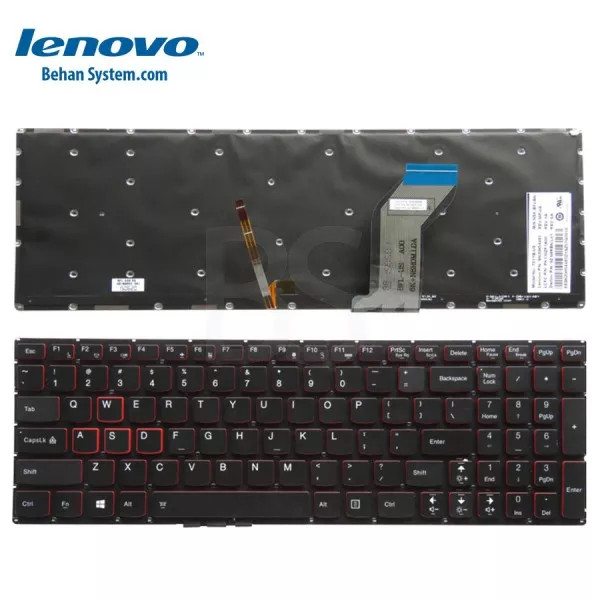 کیبورد لپ تاپ 15 اینچی LENOVO IdeaPad Y700-15 / Y700-15ISK