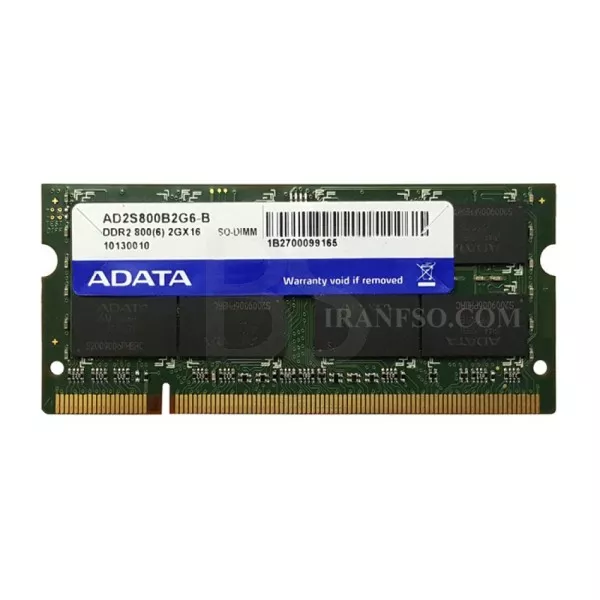 رم لپ تاپ ADATA 2GB PC2-6400S 800Mhz DDR2
