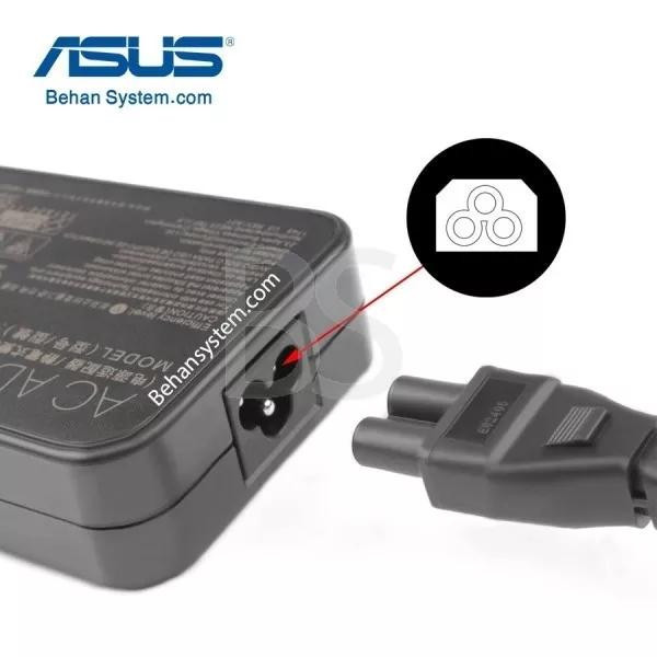 شارژر لپ تاپ ASUS 120W 20V 6A فیش 4.5x3.0 سوزندار