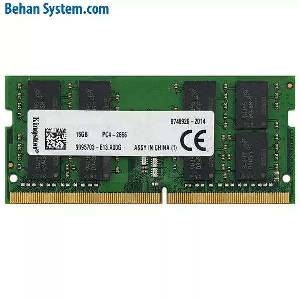 رم لپ تاپ KINGSTON 16GB DDR4-2666